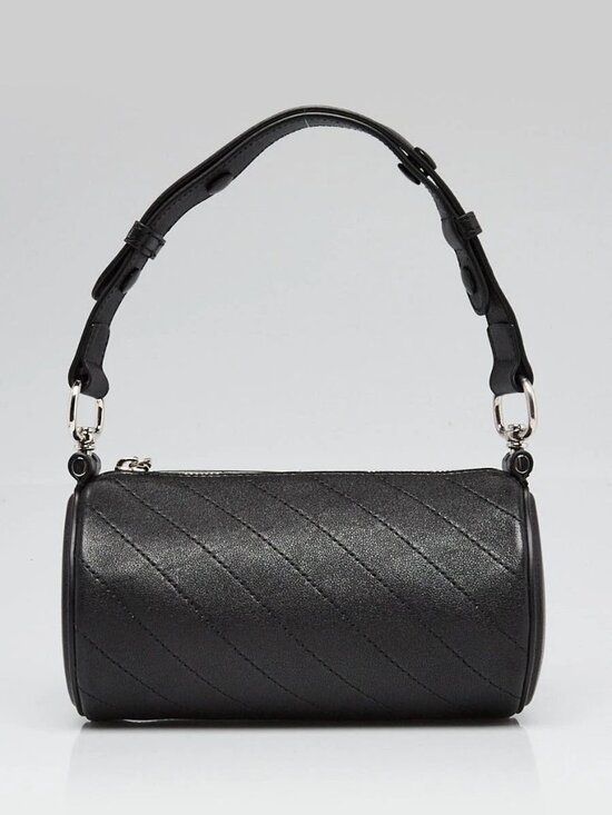 Gucci Handbags - Gucci Black Leather Blondie Mini Barrel Bag